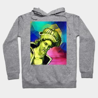 Dionysius of Halicarnassus Colourful Portrait | Dionysius of Halicarnassus Artwork 7 Hoodie